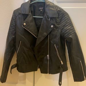 Top shop size 4 leather jacket